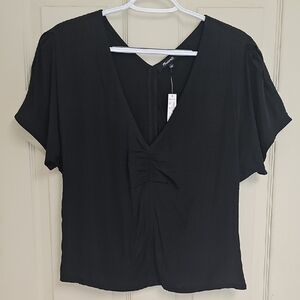 Madewell Dress Top, Black, Size 6